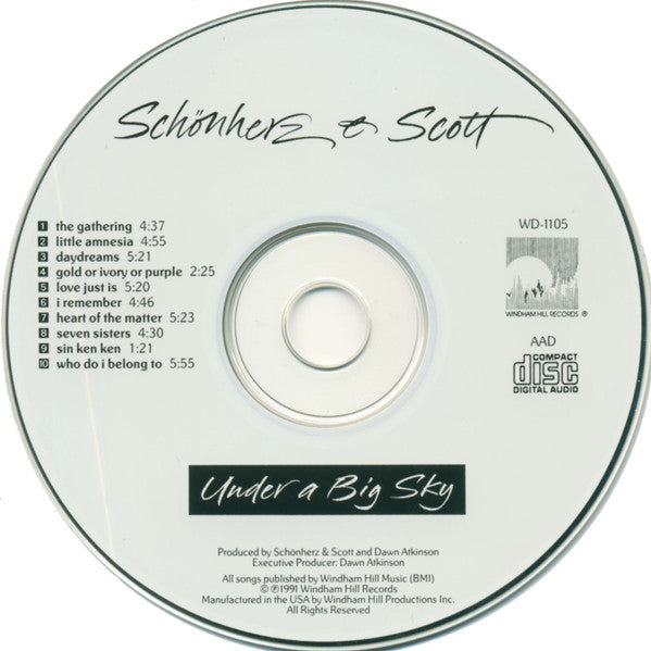 Buy Schönherz & Scott : Under A Big Sky (CD, Album) Online for a