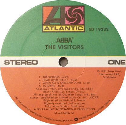 ABBA : The Visitors (LP, Album, SP )