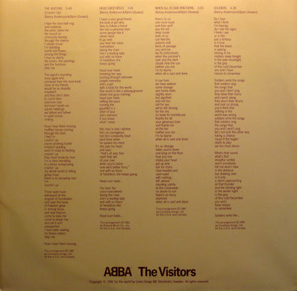 ABBA : The Visitors (LP, Album, SP )