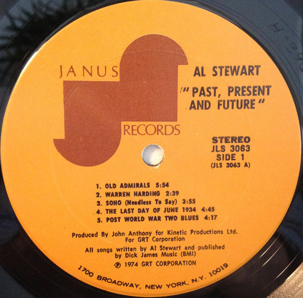 Al Stewart : Past, Present And Future (LP, Album)