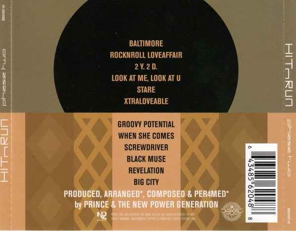 Prince : HITnRUN Phase Two (CD, Album, RE)