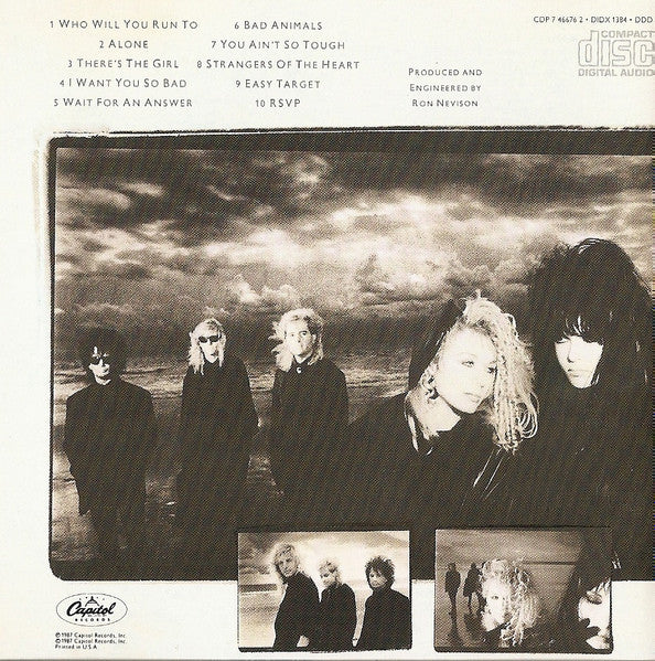 Heart : Bad Animals (CD, Album, RP)