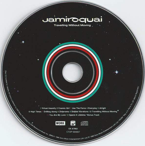 Jamiroquai : Travelling Without Moving (CD, Album, RP)