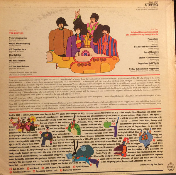 The Beatles : Yellow Submarine (LP, Album, Ter)
