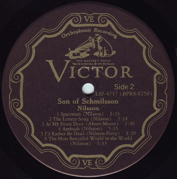 Harry Nilsson : Son Of Schmilsson (LP, Album, Ind)