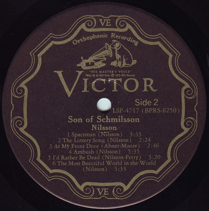 Harry Nilsson : Son Of Schmilsson (LP, Album, Ind)