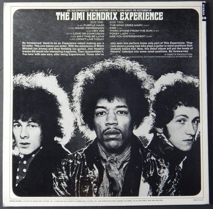 The Jimi Hendrix Experience : Are You Experienced? (LP, Album, RE, Win)
