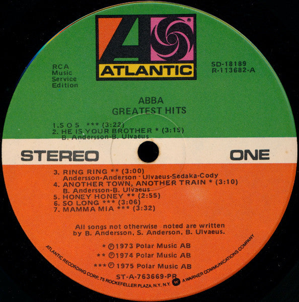 ABBA : Greatest Hits (LP, Comp, Club, Gat)