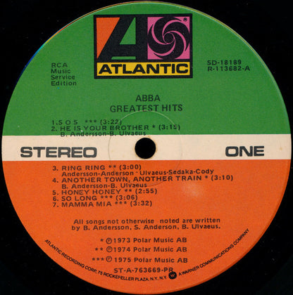 ABBA : Greatest Hits (LP, Comp, Club, Gat)