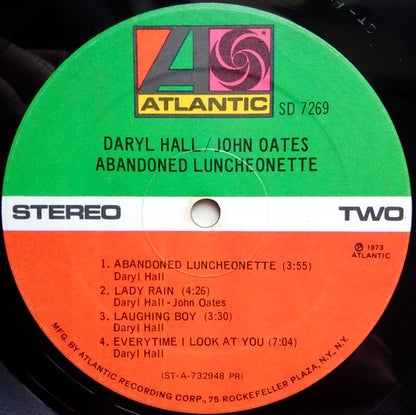 Daryl Hall & John Oates : Abandoned Luncheonette (LP, Album, RP, PR )