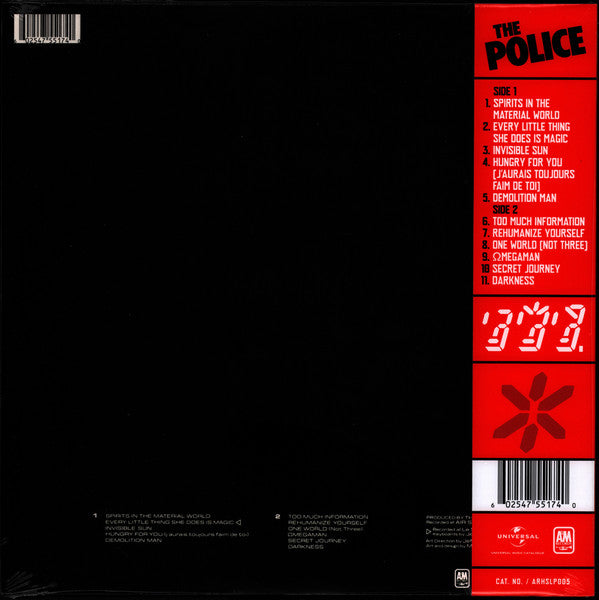 The Police : Ghost In The Machine (LP, Album, Ltd, RE, RM, Hal)