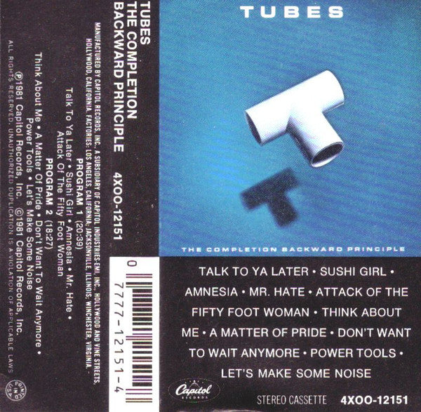 Tubes* : The Completion Backward Principle (Cass, Album)