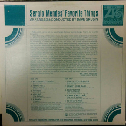 Sergio Mendes* : Sergio Mendes' Favorite Things (LP, Album, Mono)