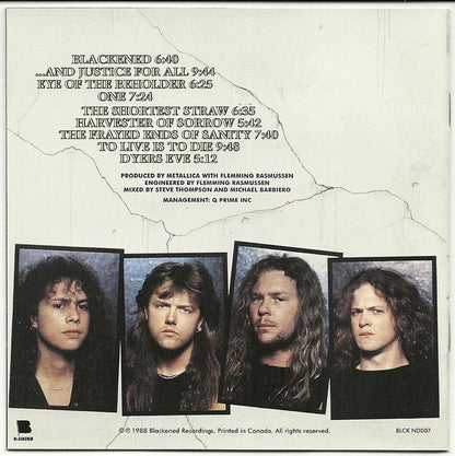 Metallica : ...And Justice For All (CD, Album, RE)