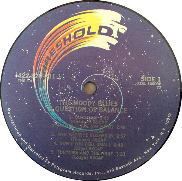 The Moody Blues : A Question Of Balance (LP, Album, RE, 72)
