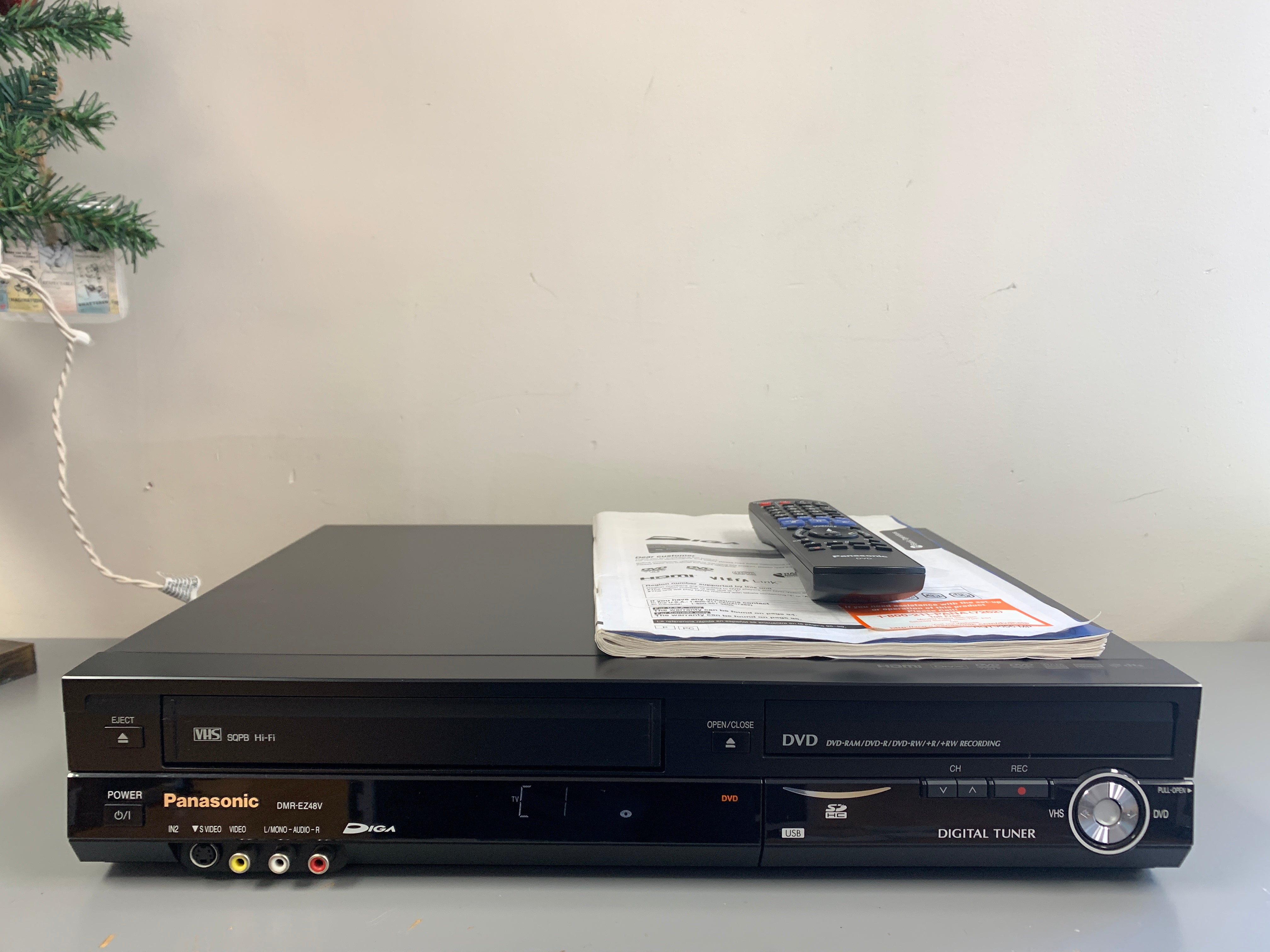 panasonic dmr ez49v dvd vhs recorder manual
