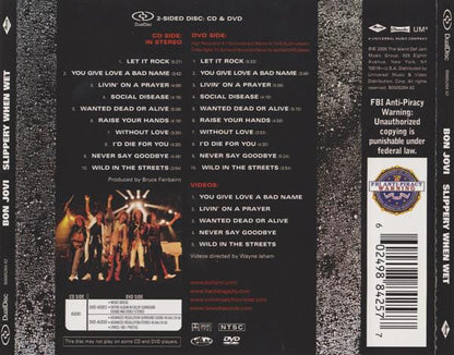 Bon Jovi : Slippery When Wet (Hybrid, DualDisc, Album, RE, Multichannel, NTSC)