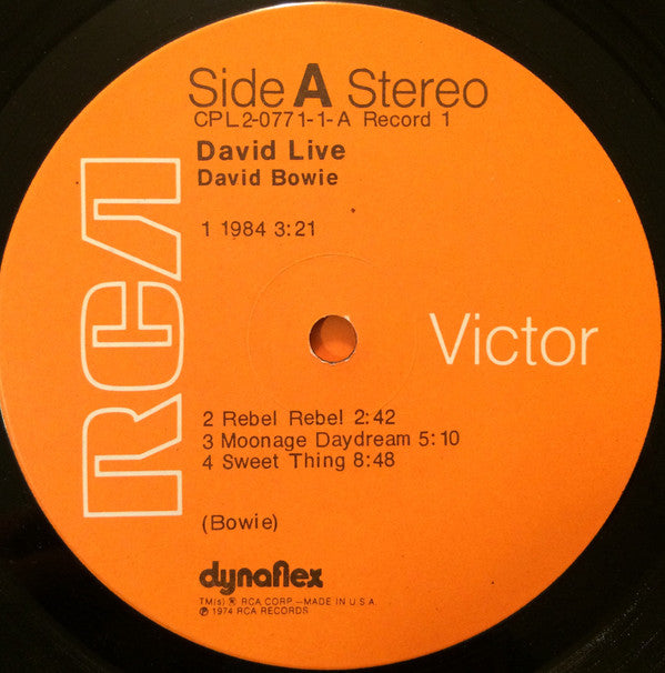 David Bowie : David Live (2xLP, Album, Ind)