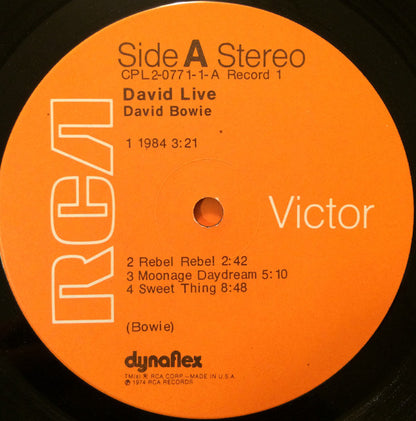 David Bowie : David Live (2xLP, Album, Ind)