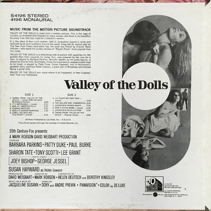 Johnny Williams* Songs By Dory* And Andre Previn* : Valley Of The Dolls (Music From The Motion Picture Soundtrack) (LP, Album, Mon)