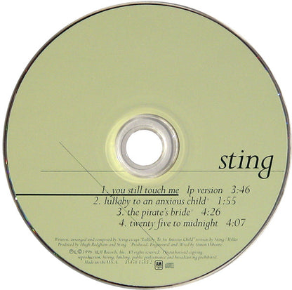 Sting : You Still Touch Me (CD, Maxi)