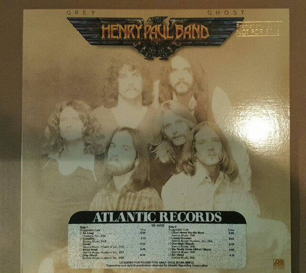 Henry Paul Band : Grey Ghost (LP, Album, Ric)