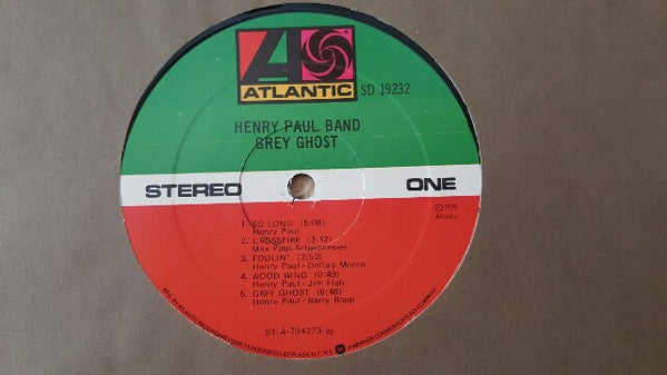 Henry Paul Band : Grey Ghost (LP, Album, Ric)