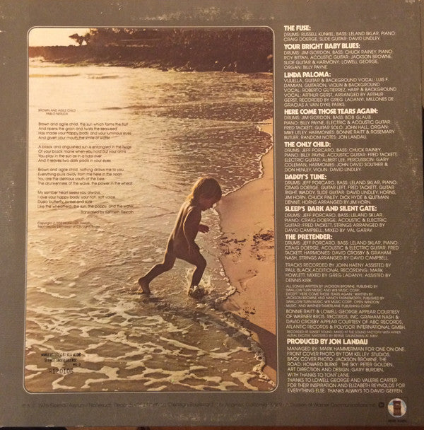 Jackson Browne : The Pretender (LP, Album, Club, CSM)