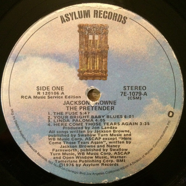 Jackson Browne : The Pretender (LP, Album, Club, CSM)