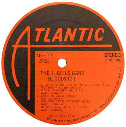The J. Geils Band : Bloodshot (LP, Album, PR )