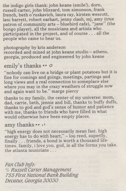 Indigo Girls : Strange Fire (CD, Album, RE)