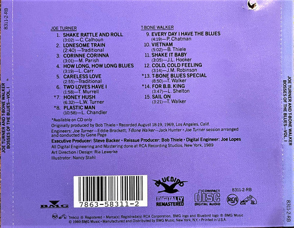 Joe Turner* And T-Bone Walker : Bosses Of The Blues---Vol.1 (CD, Comp)