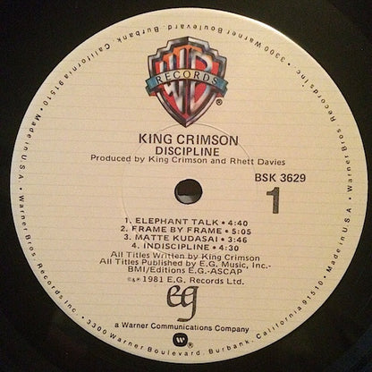 King Crimson : Discipline (LP, Album, All)