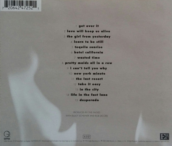 Eagles : Hell Freezes Over (CD, Album, Promo, Sli)