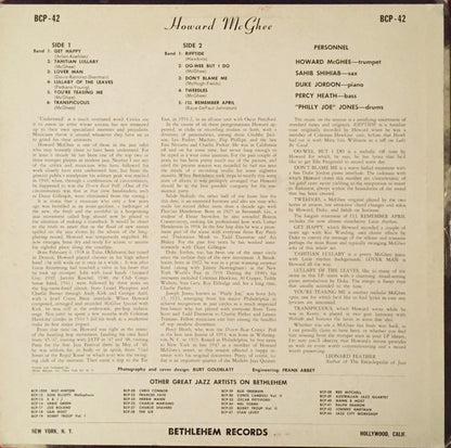Howard McGhee : The Return Of Howard McGhee (LP, Album, Mono)