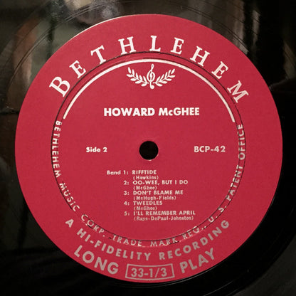 Howard McGhee : The Return Of Howard McGhee (LP, Album, Mono)
