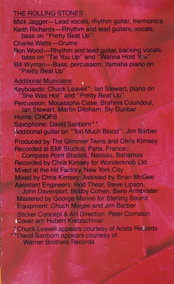 The Rolling Stones : Undercover (Cass, Album)