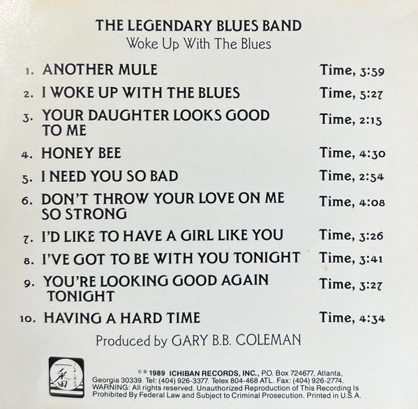 Legendary Blues Band : Woke Up With The Blues (CD, Album)