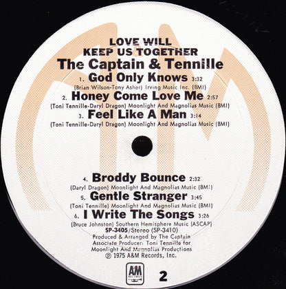 The Captain & Tennille* : Love Will Keep Us Together (LP, Album, Mon)