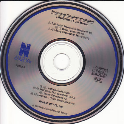 Paul O'Dette : Robin Is To The Greenwood Gone (CD, Album)