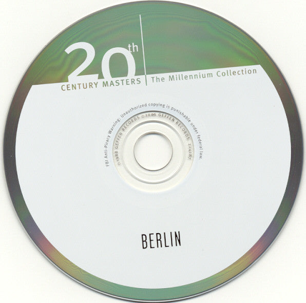 Berlin : The Best Of Berlin (CD, Comp, RE)