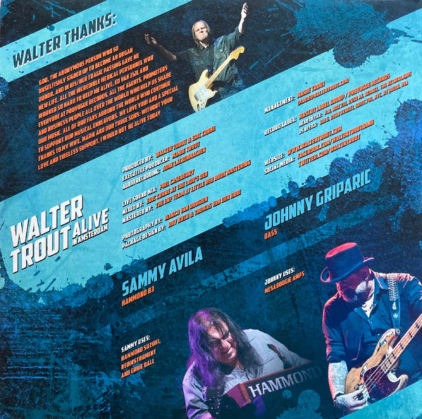 Walter Trout : Alive In Amsterdam (3xLP, Album, Gat)