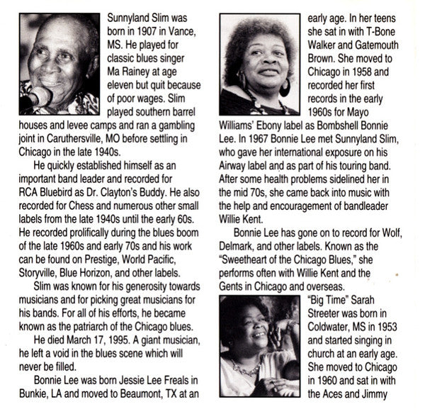 Sunnyland Slim With Bonnie Lee, Big Time Sarah & Zora Young : She Got A Thing Goin' On (CD, Album)