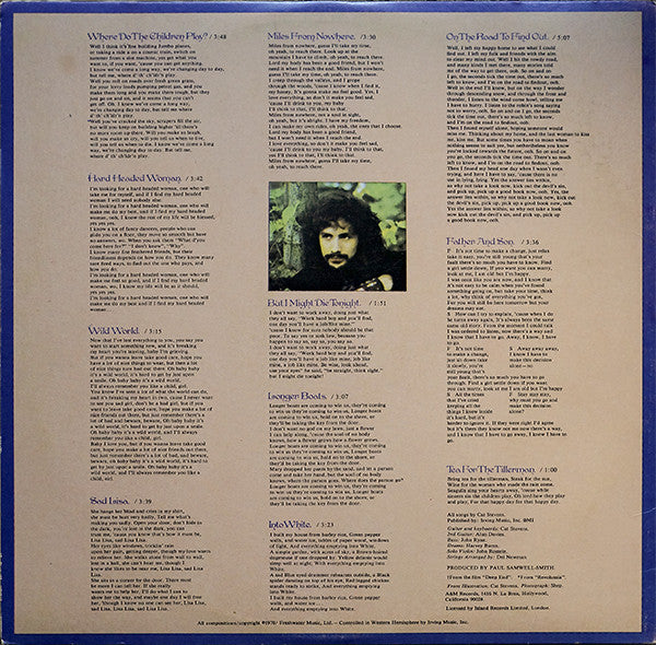 Cat Stevens : Tea For The Tillerman (LP, Album, Mon)