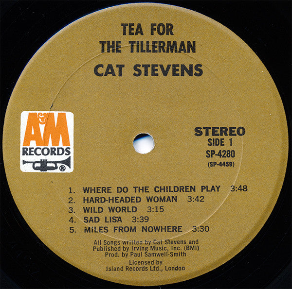 Cat Stevens : Tea For The Tillerman (LP, Album, Mon)