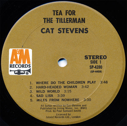 Cat Stevens : Tea For The Tillerman (LP, Album, Mon)