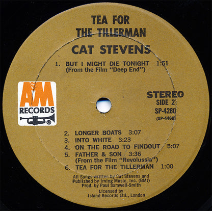 Cat Stevens : Tea For The Tillerman (LP, Album, Mon)