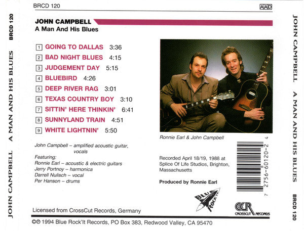 John Campbell : A Man And His Blues (CD, Album)