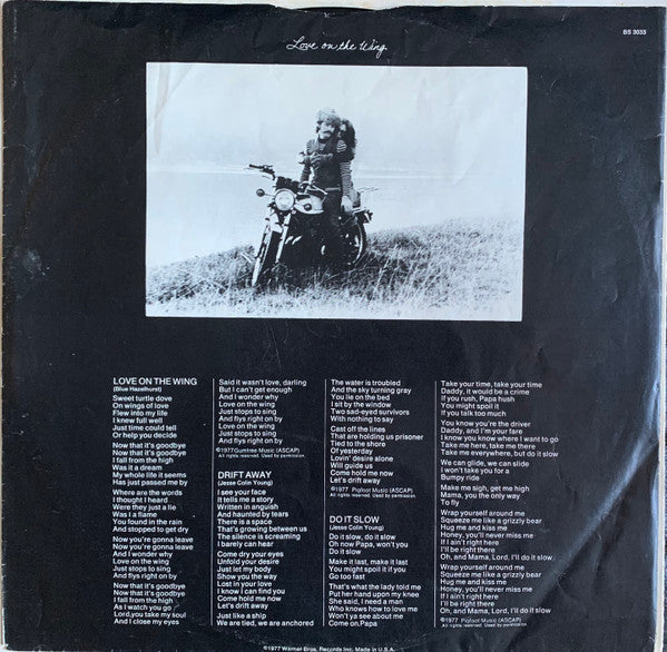 Jesse Colin Young : Love On The Wing (LP, Album, San)