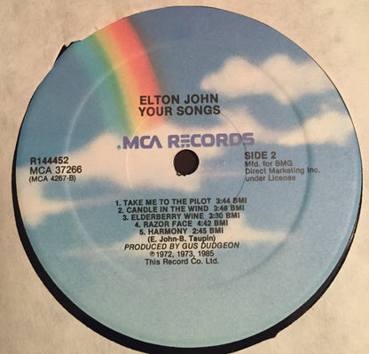 Elton John : Your Songs (LP, Comp, Club, RE, BMG)